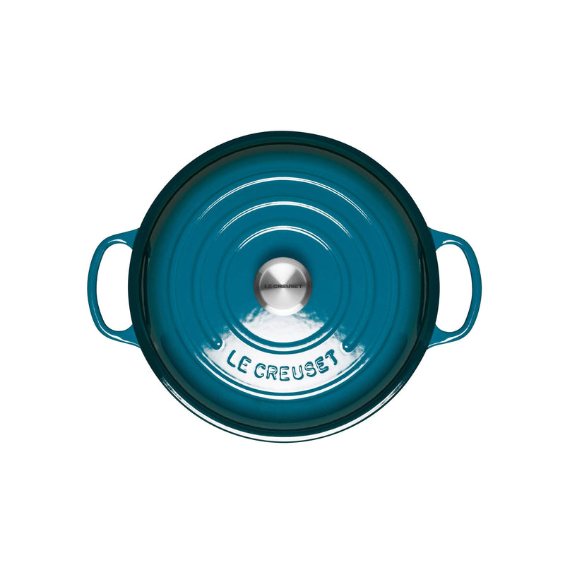 Le Creuset Signature Deep Teal Cast Iron 30cm Shallow Casserole