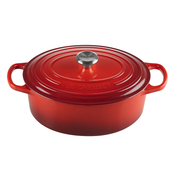 Le Creuset Signature Cerise Cast Iron 27cm Oval Casserole