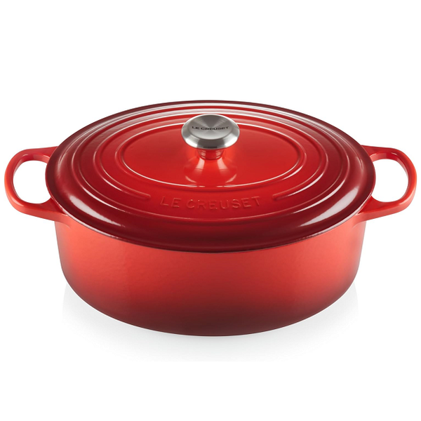 Le Creuset Signature Cerise Cast Iron 31cm Oval Casserole