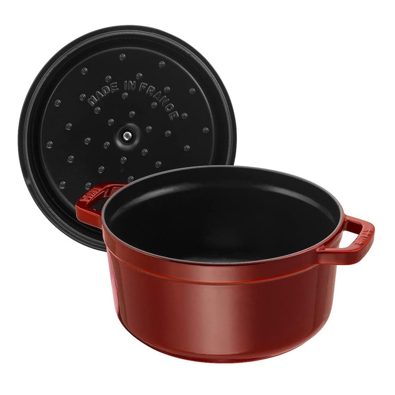 Staub Cast Iron 28cm Round Cocotte Grenadine