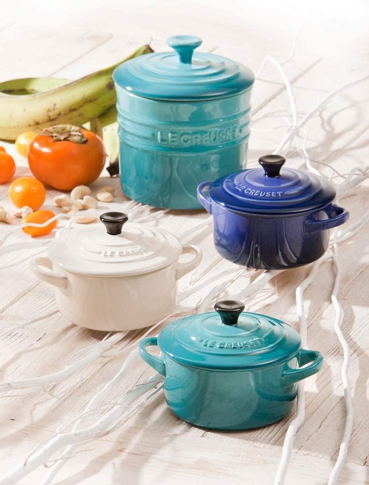 Le Creuset Teal Stoneware Petite Round Casserole