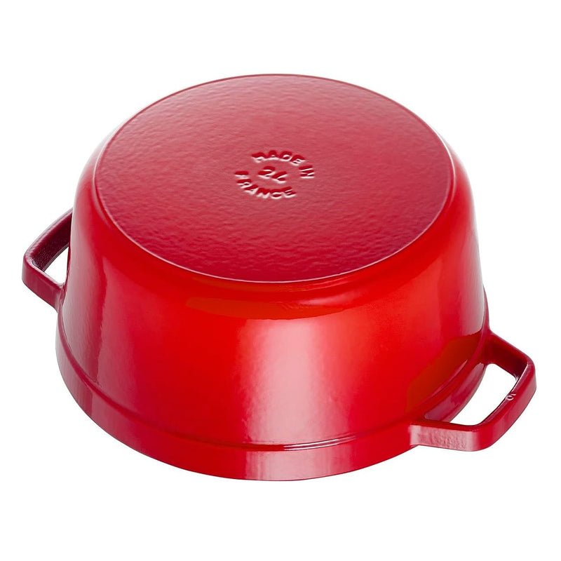 Staub Cast Iron 26cm Round Cocotte Cherry Red