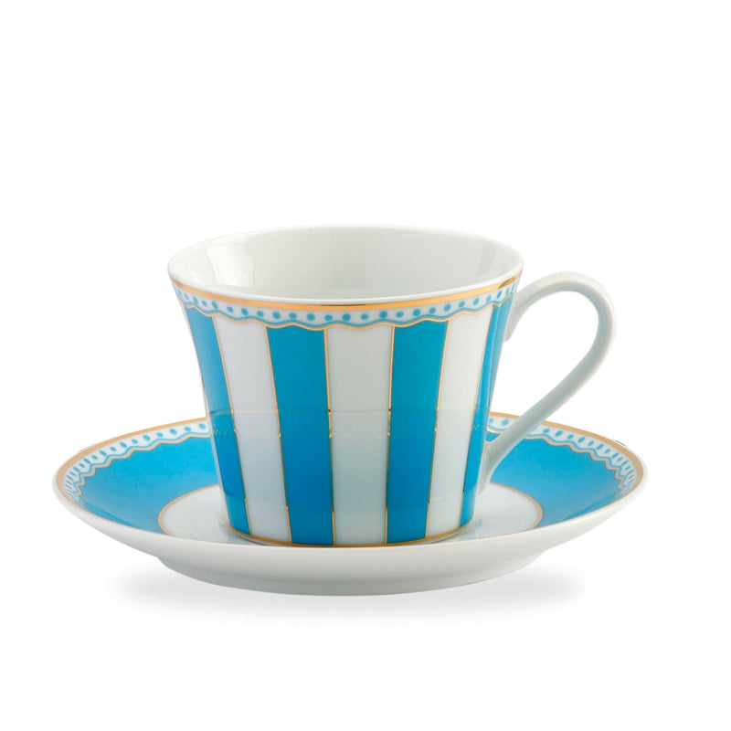 Noritake Carnivale Tea Cup & Tea Saucer Set - 6