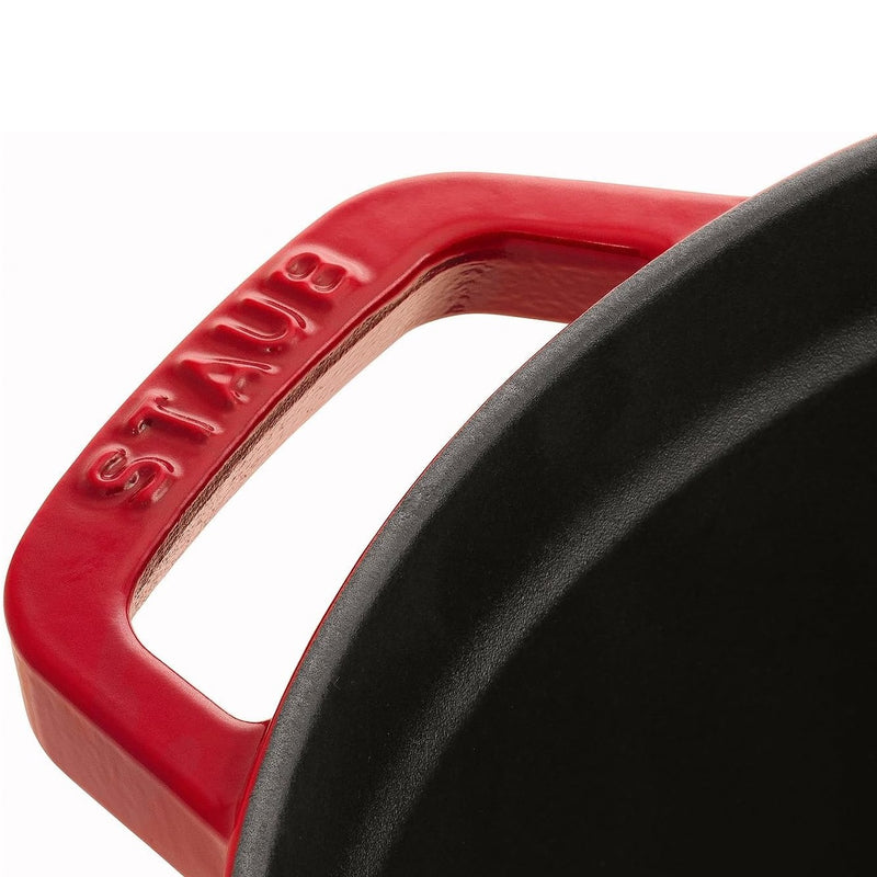 Staub Cast Iron 26cm Round Cocotte Cherry Red