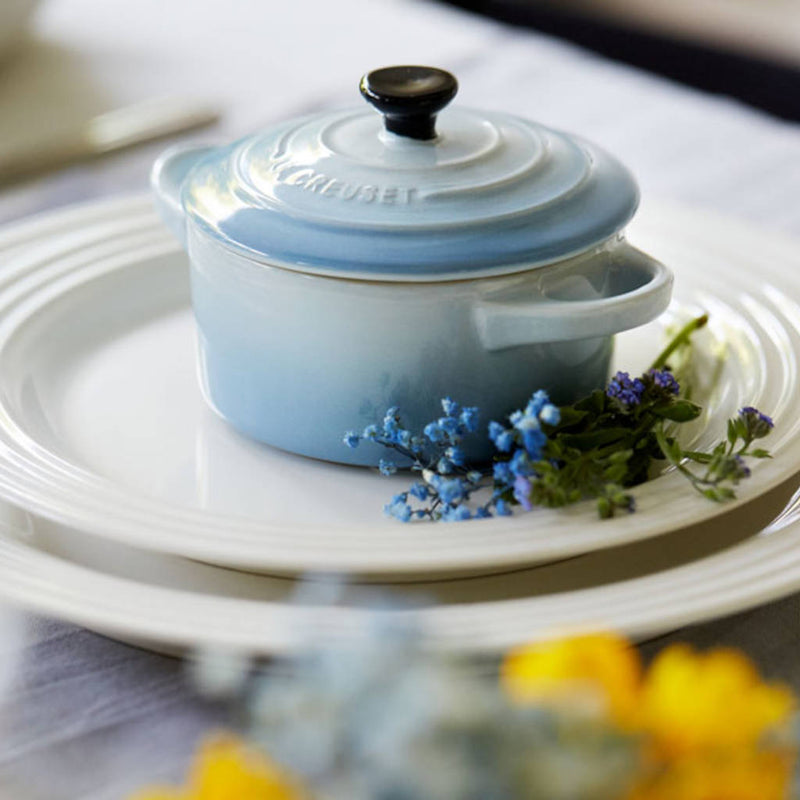 Le Creuset Coastal Blue Stoneware Petite Round Casserole