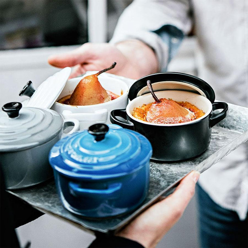 Le Creuset Marseille Blue Stoneware Petite Round Casserole