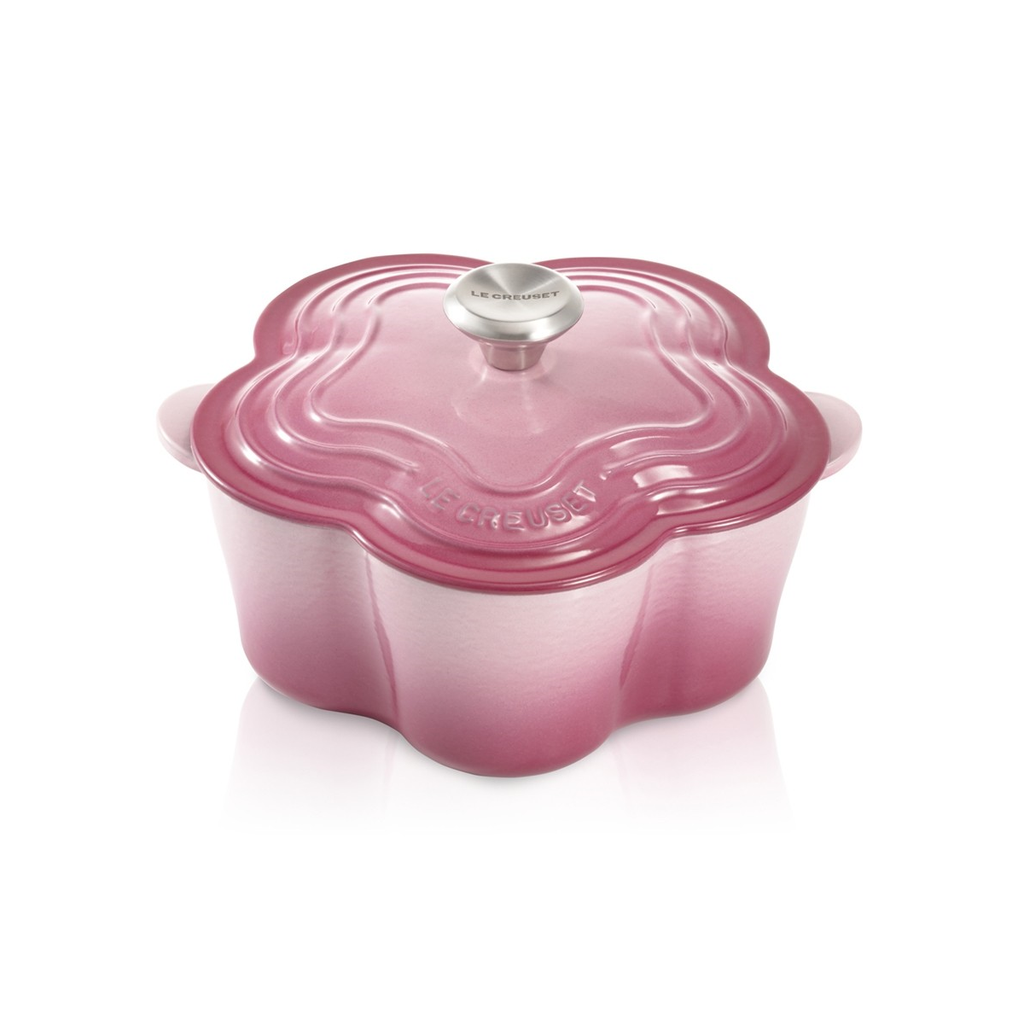 Le Creuset Cocotte Fleur Berry 20cm Pink Pots Pans Cookware